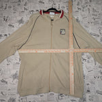 L - Vintage Y2K Puma embroidered patch essential waffle knit - Beige - L