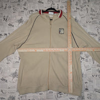 L - Vintage Y2K Puma embroidered patch essential waffle knit - Beige - L
