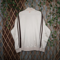 XXL - Vintage Y2K Nike embroider spellout zip track jacket - Beige - XXL