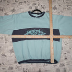 XL - Vintage Y2K Beach Blvd blue crewneck sweatshirt navy - XL