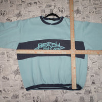 XL - Vintage Y2K Beach Blvd blue crewneck sweatshirt navy - XL