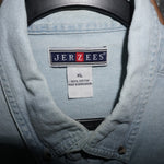 XL - Vintage Y2K American Vintage jerzees embroider wolf - Blue - XL