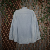 XL - Vintage Y2K American Vintage jerzees embroider wolf - Blue - XL