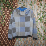 L - Vintage Y2K Hurley plaid zip button 2000s - Blue - L