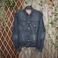 M - Vintage Y2K Levi's levi strauss denim trucker jacket - Blue - M
