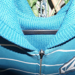 medium - Vintage Y2K Volcom stone embroider femme stripe - Blue - M