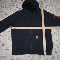 XL - Vintage Y2K Carhartt essential zip paint splatter - Blue - XL
