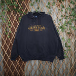 large - Vintage Y2K Ovb golden bears embroider hoodie - Blue - L