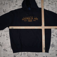 large - Vintage Y2K Ovb golden bears embroider hoodie - Blue - L