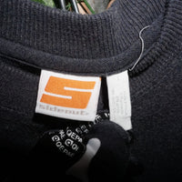 medium - Vintage Y2K Side Out gray knitted sweater serve - M