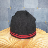 OSFA - Vintage Y2K Tru Fit Hats striped knitted skate - Black - OSFA
