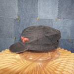 OSFA - Vintage Y2K American Vintage Hats cadet cap fitted - Black - OSFA