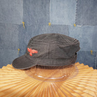 OSFA - Vintage Y2K American Vintage Hats cadet cap fitted - Black - OSFA