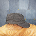 OSFA - Vintage Y2K American Vintage Hats cadet cap fitted - Black - OSFA