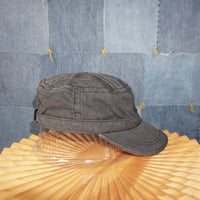 OSFA - Vintage Y2K American Vintage Hats cadet cap fitted - Black - OSFA