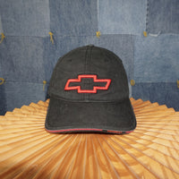OSFA - Vintage Y2K Chevrolet Hats embroider nascar - Black - OSFA