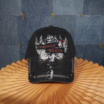 OSFA - Vintage Y2K Calvin Klein Hats grunge raw hem spellout - Black - OSFA