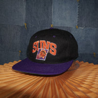 OSFA - Vintage Y2K Nba Hats pheonix suns embroider tone - Black - OSFA