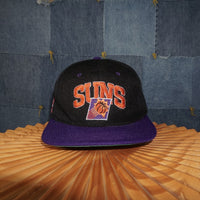 OSFA - Vintage Y2K Nba Hats pheonix suns embroider tone - Black - OSFA