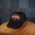 OSFA - Vintage Y2K Harley-davidson Hats harley davidson - Black - OSFA