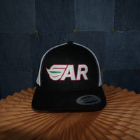 OSFA - Vintage Y2K Yupoong Hats ar embroider farming trucker - Black - OSFA