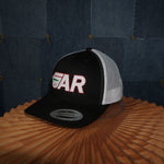 OSFA - Vintage Y2K Yupoong Hats ar embroider farming trucker - Black - OSFA