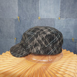 OSFA - Vintage Y2K Kangal Hats kangol fitted plaid pattern - Black - L