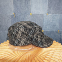 OSFA - Vintage Y2K Kangal Hats kangol fitted plaid pattern - Black - L
