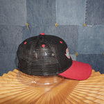 OSFA - Vintage Y2K Otto Hats ar farming embroider trucker - Black - OSFA