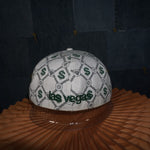 OSFA - Vintage Y2K American Vintage Hats money aop monogram - White