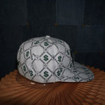 OSFA - Vintage Y2K American Vintage Hats money aop monogram - White
