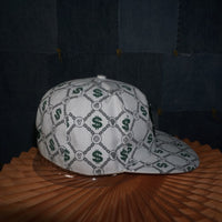 OSFA - Vintage Y2K American Vintage Hats money aop monogram - White