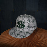 OSFA - Vintage Y2K American Vintage Hats money aop monogram - White