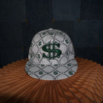 OSFA - Vintage Y2K American Vintage Hats money aop monogram - White