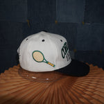 OSFA - Vintage Y2K Coed Naked Hats tennis embroider front - White - OSFA