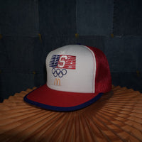 OSFA - Vintage Y2K Hats usa olympic embroider mcdonalds - White - OSFA