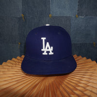 7 - Vintage Y2K New Hats los angeles la embroider - Blue - 7