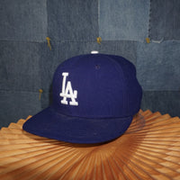 7 - Vintage Y2K New Hats los angeles la embroider - Blue - 7