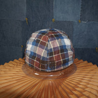 OSFA - Vintage Y2K American Eagle Hats plaid preppy - Blue - L