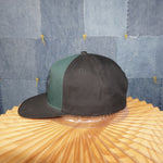 OSFA - Vintage Y2K Captain Fin Hats embroider patch baseball - Green - OSFA
