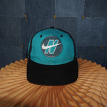 OSFA - Vintage Y2K Nike Hats embroider swoosh panel hat - Black - OSFA