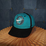 OSFA - Vintage Y2K Nike Hats embroider swoosh panel hat - Black - OSFA
