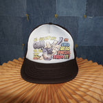 OSFA - Vintage Y2K American Vintage Hats ill give my gun day - White - OSFA