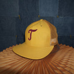 OSFA - Vintage Y2K American Vintage Hats logo trucker hat - Yellow - OSFA
