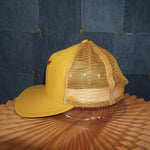 OSFA - Vintage Y2K American Vintage Hats logo trucker hat - Yellow - OSFA