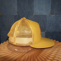 OSFA - Vintage Y2K American Vintage Hats logo trucker hat - Yellow - OSFA