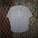 XL - Vintage Y2K American Rag Shirts plaid button essential - White - XL