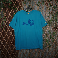 L - Vintage Y2K Enjoi T-Shirts panda logo essential 00s - Blue - L