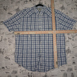 XL - Vintage Y2K American Rag Shirts plaid button essential - White - XL