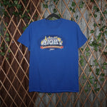 S - Vintage Y2K American Vintage T-Shirts world funny car - Blue - S